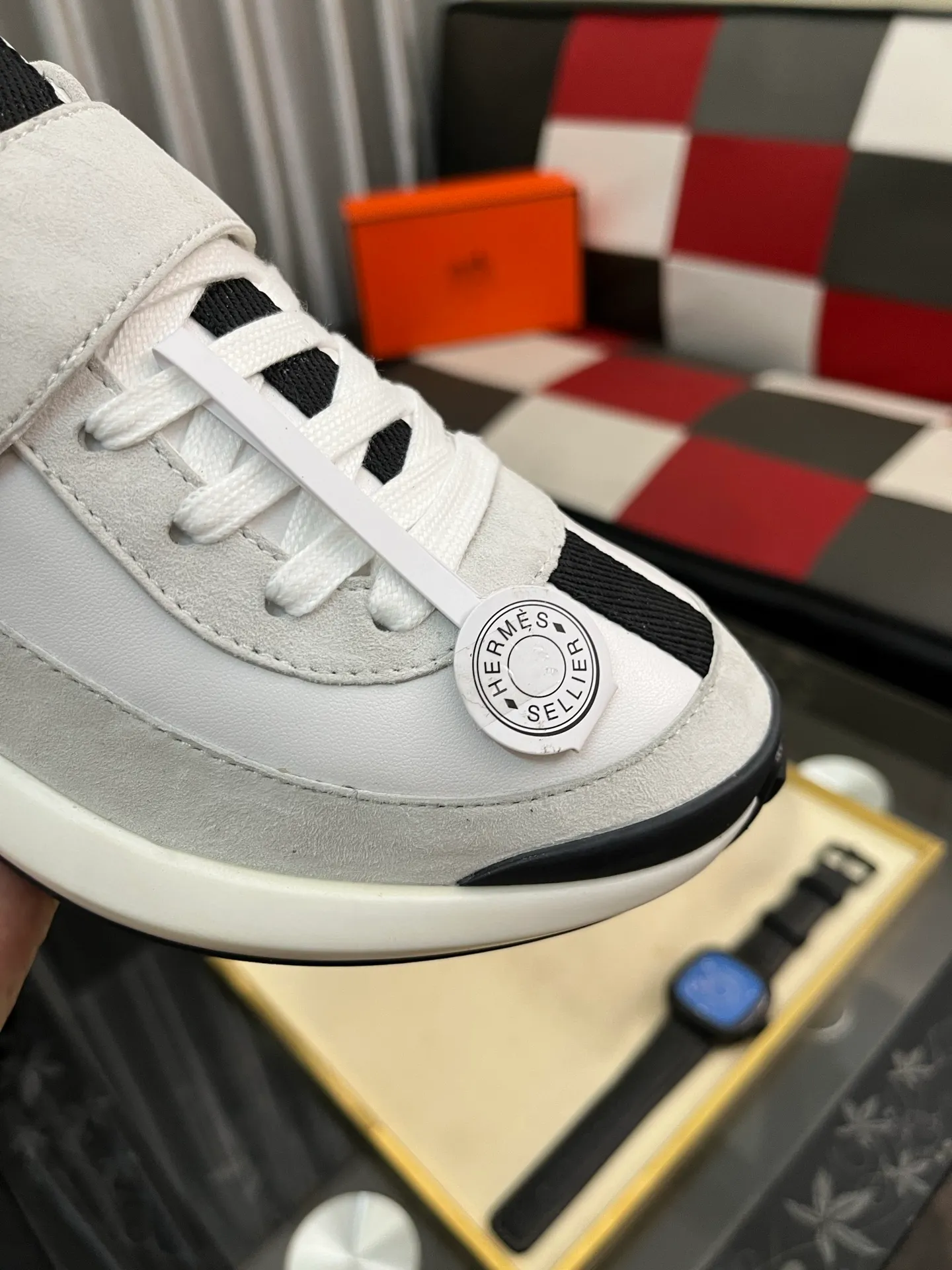 Men's shoes 💰660⌚️⌚️【HERMES】Hermès - High-end quality original order·Casual sports shoes -Upper: 🔝Nappa calfskin, suede calfskin, shoe body sewn brand ´H´ totem, tongue brand logo cloth label -Inner: water-dyed cowhide -Outsole: ultra-light TPU foam rubber; two-color molded outsole -Ultra-high quality control and fine workmanship: outstanding (high-end, noble and classy) -Size: 36-44 (45, can be customized)